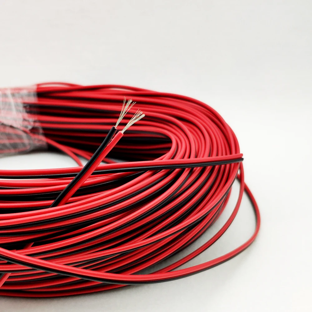 100 м 22AWG светодиодный кабель из луженой меди светодиодный провод 2/3/4/5Pin RGB RGBW с ПВХ изоляцией светодиодный соединительный провод 0,3 мм - Цвет: 2Pin