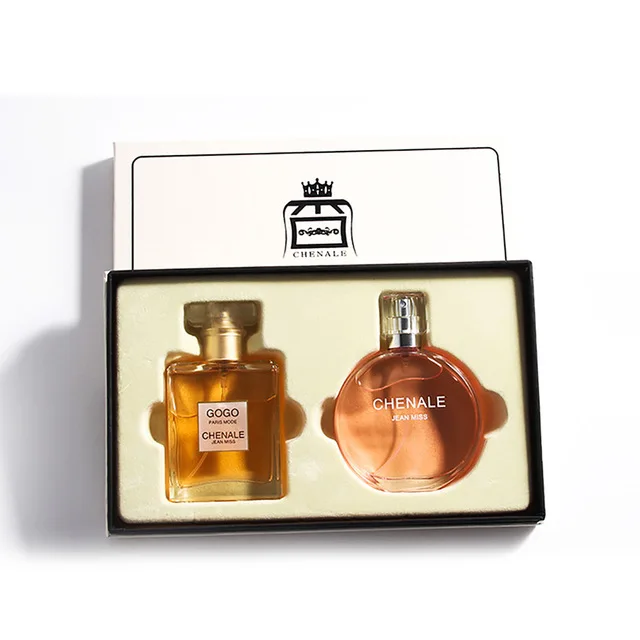 2x50ml Бренд JEAN MISS, парфюм для женщин, натуральный аромат, стойкий Женский парфюм, женственная Женская стеклянная бутылка, распылитель воды - Цвет: 2x50ml