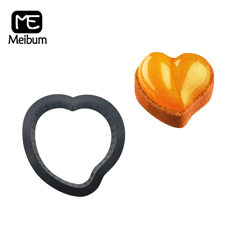1 шт. ПЕРФОРИРОВАННОЕ пластиковое кольцо в форме сердца форма для яиц