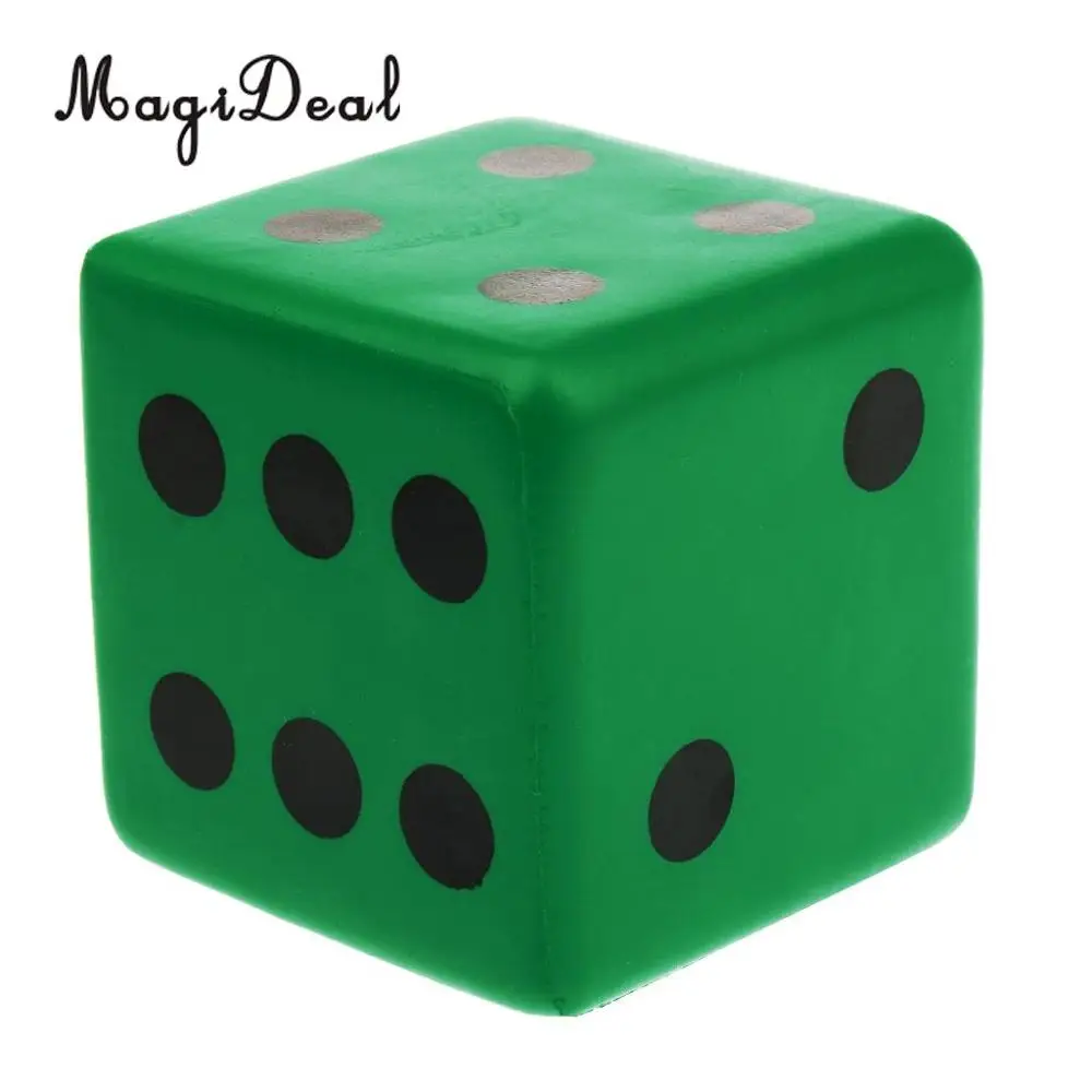Green MagiDeal, детские игрушки, губка, кости, пена, точка, кости, игральные кости для обучения математике, вентиляционные игрушки, обучающие, кемпинг, туризм, игральные кости - Цвет: Green