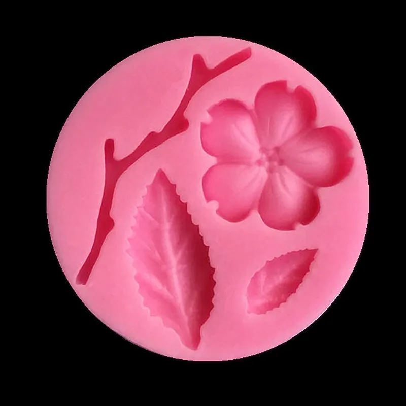 

3D Silicone Cake Molds Peach Blossom Bakeware Cake Decorating Tool Chocolate Candy Baking Dish Pastry Molds For Confectionery