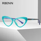 RBENN 2021 новые маленькие очки для чтения кошачий глаз женские TR90 ульсветильник кие компьютерные оптические рамки Anti Blue светильник дальнозоркости ридер + 1,5