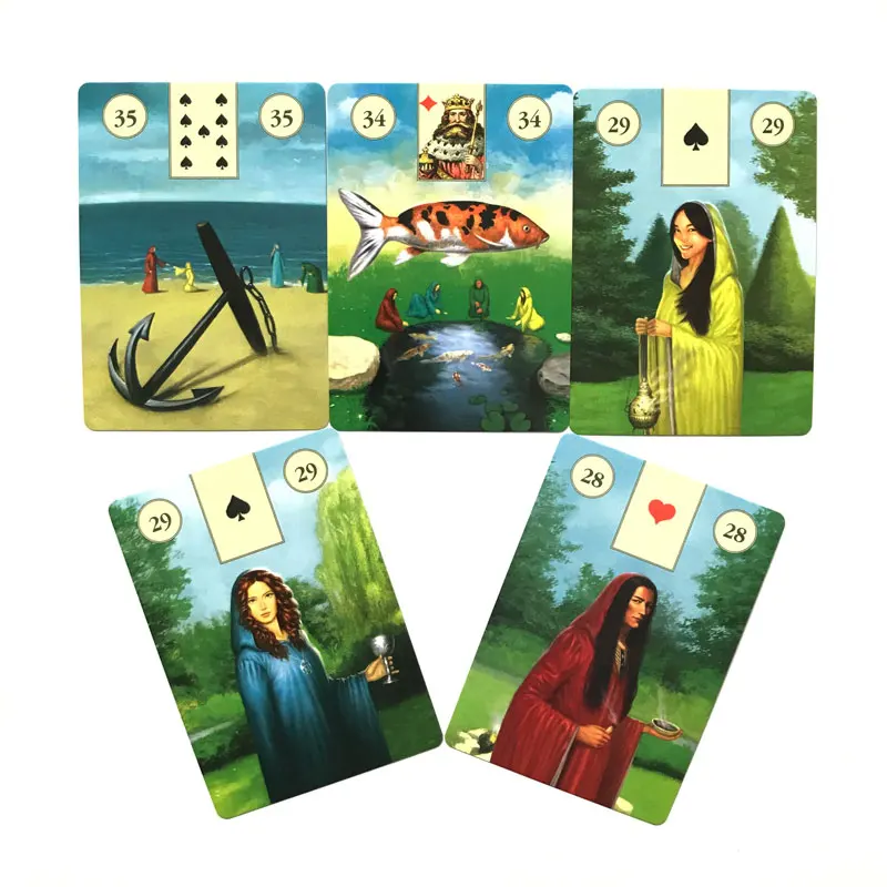 38 шт. языческие карты Lenormand Oracle полные английские оракула для гадания Карты Таро и