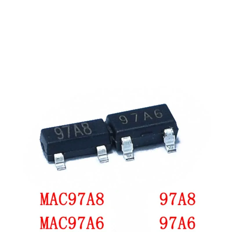 

10 шт./лот SMD SOT23 MAC97A6 MAC97A8 Шелковый экран 97A6 97A8 SOT-23 ТРИАК Тиристор новый оригинальный коридор