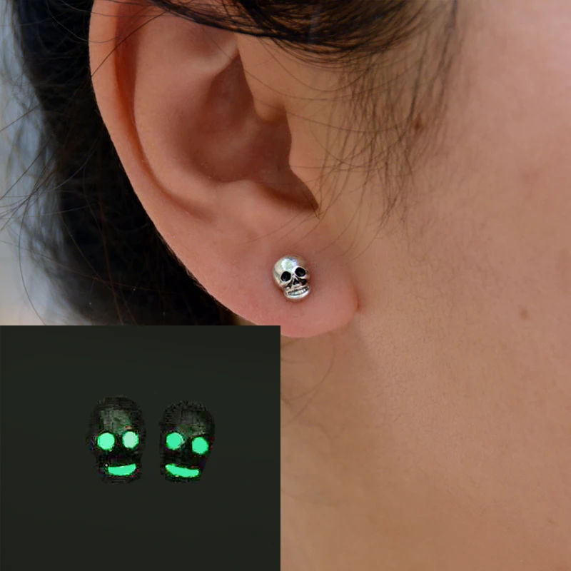 1 пара серьги-гвоздики с подсветкой | Украшения и аксессуары