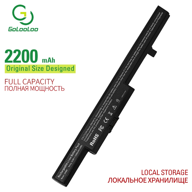 Golooloo 4 клетки Аккумулятор для ноутбука lenovo/ластик/IdeaPad B40 B50 N40 N40-70 N50 N50-70 M4400 M4450 V4400 B40-30 B50-30 B50-70