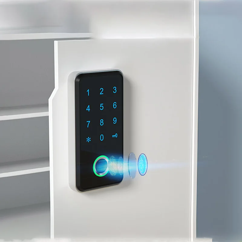 High security office desk locks fingerprint digital keypad lock for cabinet free shipping | Обустройство дома