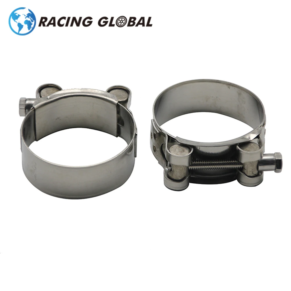 

ALCON-выхлопная лента для мотоцикла, выхлопная лента, зажим, выхлопная втулка, стыковое соединение, зажим 52-55 мм, нержавеющая сталь