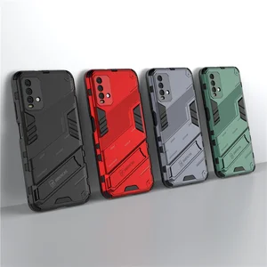 fashion holder case for redmi 9t cover for redmi 9t capas hard punk shockproof kickstand back cover for redmi 9 9a 9c 9t fundas free global shipping