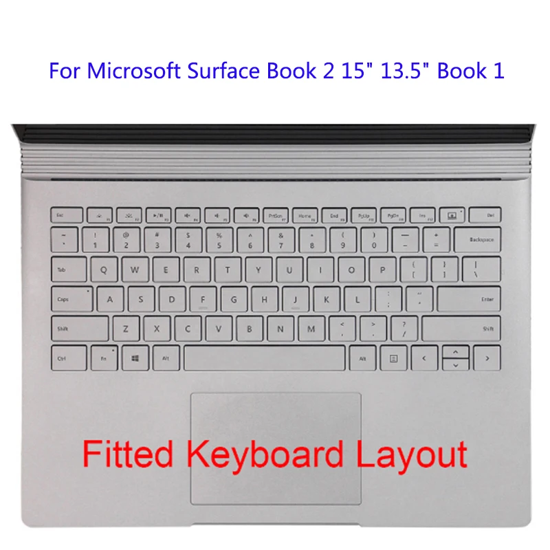 Силиконовый чехол для клавиатуры Microsoft Surface Laptop 3 2 1 мягкая защитная пленка book New Pro