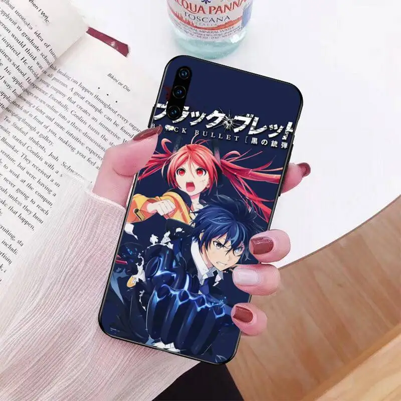 

NBDRUICAI Japanese anime black bullet Black Soft Phone Case Cover for Huawei P30 P20 lite Mate 20 Pro lite P Smart 2019 prime