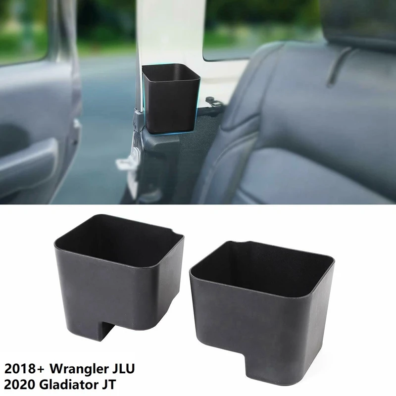 

JLU JT RearSeat Storage Tray Organizer Rear Seat Box Accessory for 2018-2020 Jeep Wrangler JLU& 2020 Jeep Gladiator JT