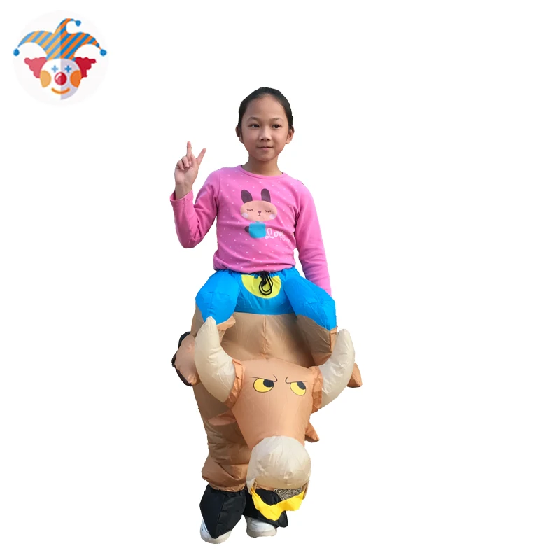 Пурим Хэллоуин Взрослый мужской надувной бык Верховая езда фантазии платье