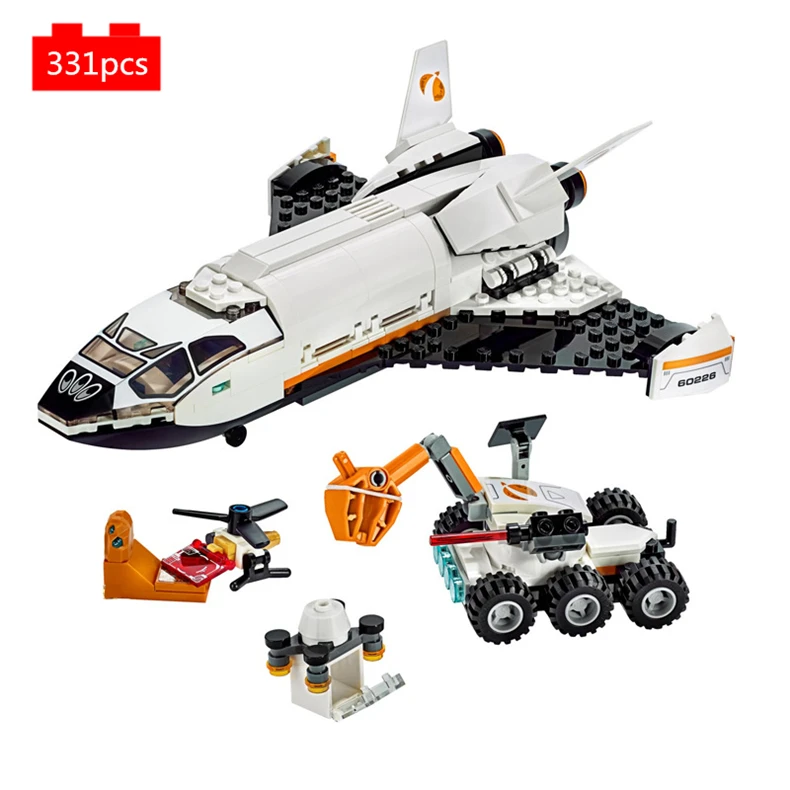 

273pcs Mars Research Shuttle Space Rockets Vehicles Building Blocks Bricks City Movie Classic Model Kids Toys for Children Gift