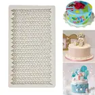 3D вязание шерсть помадка силиконовые формы кружевной узор торт выпечки шоколадные конфеты формы DIY Инструменты для украшения торта