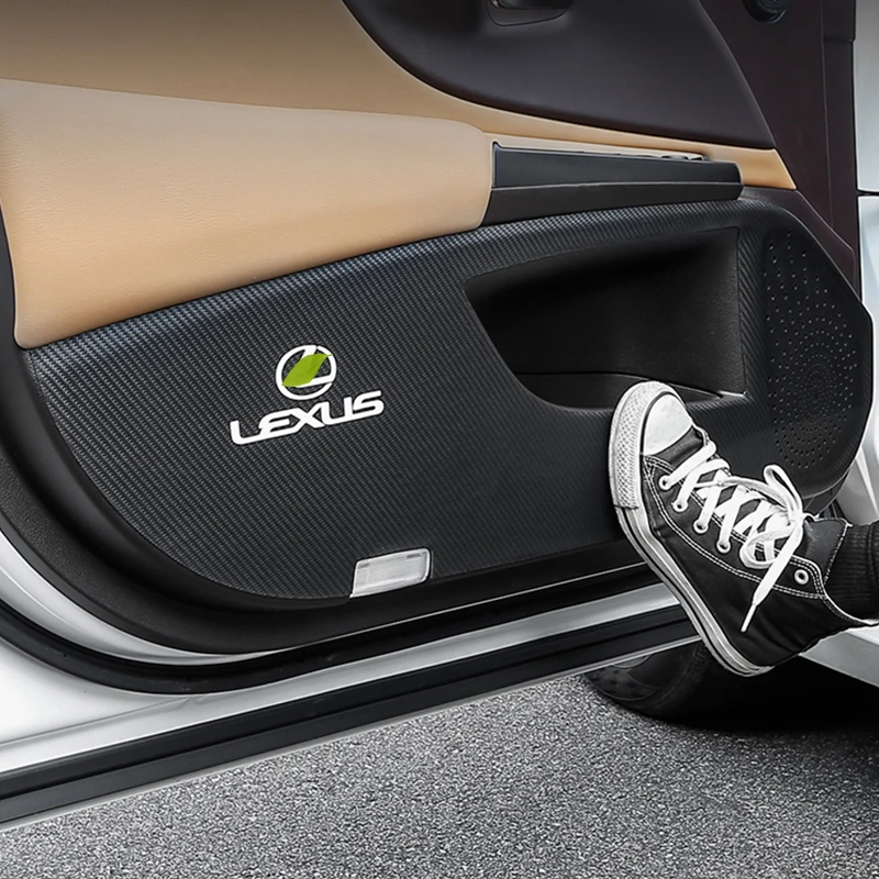 4 шт. кожаная защитная пленка для автомобильной двери Lexus ES RS UX NX 2017-2021 | Автомобили