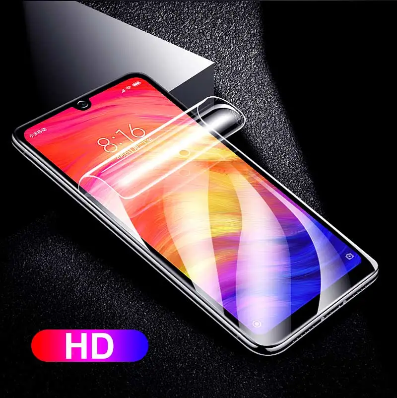 20D Защитная Гидрогелевая пленка полное покрытие для Xiaomi Redmi Note 8 5 7 Pro 4x Защита экрана для Xiaomi Redmi 7 7a пленка не стекло