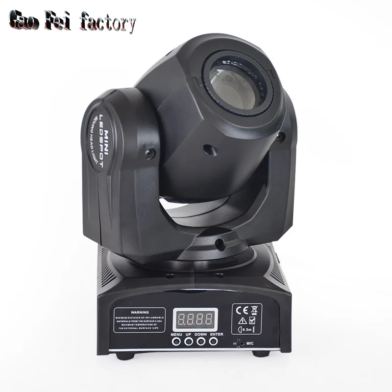 Led Inno Карманный точечный мини светильник с подвижной головкой 10 Вт Dmx Dj 8 Gobos