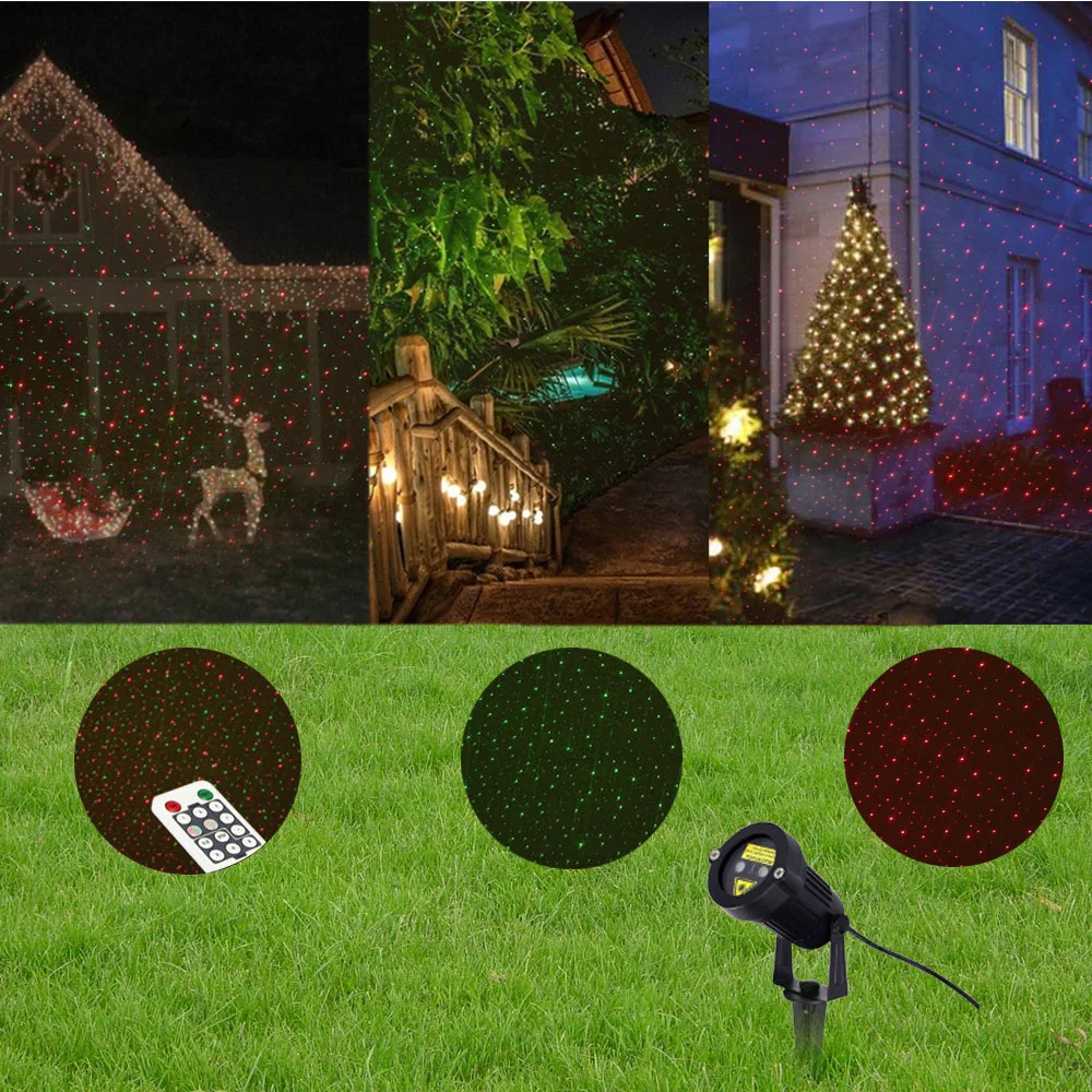 

LED Laser Lawn Light Outdoor Waterproof Laser Projector Star Sky Effect Garden Decoration Light Landscape Garden house Projector