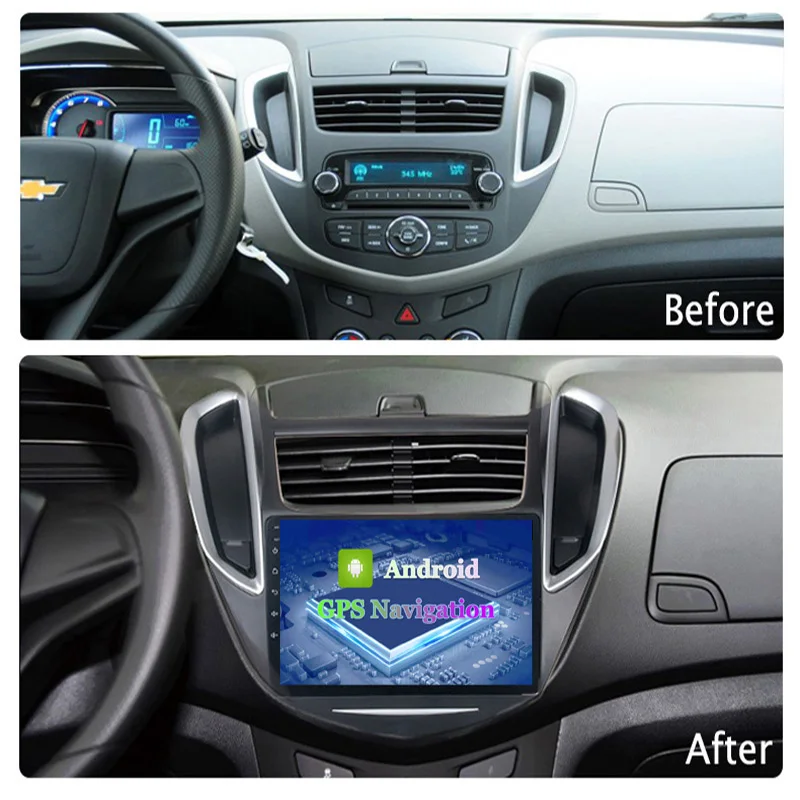 Автомобильный мультимедийный плеер 6G + 128G 4G Lte Android 10 GPS DVD-плеер для Chevrolet Trax Tracker
