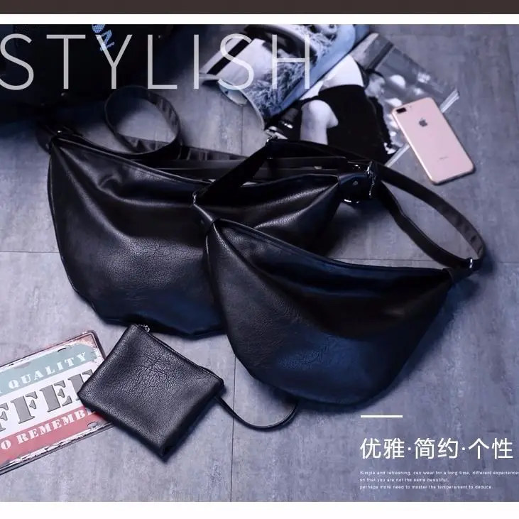 

Large-capacity bag women's messenger bag students' shoulder bag personalized saddle bag Joker dumpling bag