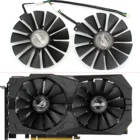 Охлаждающие вентиляторы для игровой видеокарты ASUS Radeon RX 470, 570, 2 шт., 95 мм, FDC10M12S9-C 0,25 А, RX470, RX570, 4G, ROG, STRIX