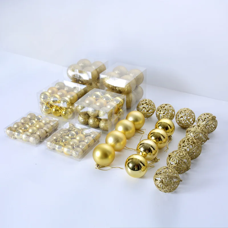 100 шт. Рождественский шар 4 типа рождественские украшения украшение для дома
