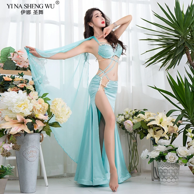 BellyDance/женский костюм новый сексуальный шелковый для восточных танцев роскошный