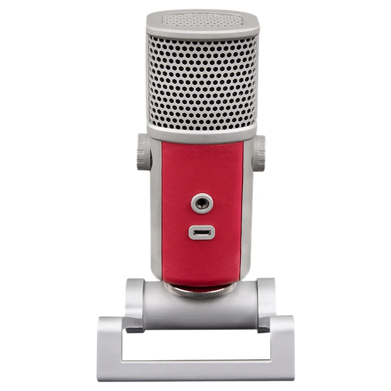 

Эфвк Alctron K7 USB конденсаторный микрофон компьютерный микрофон с Функция al ручки и угол Межкомнатная Функция из искусственной кожи чехол