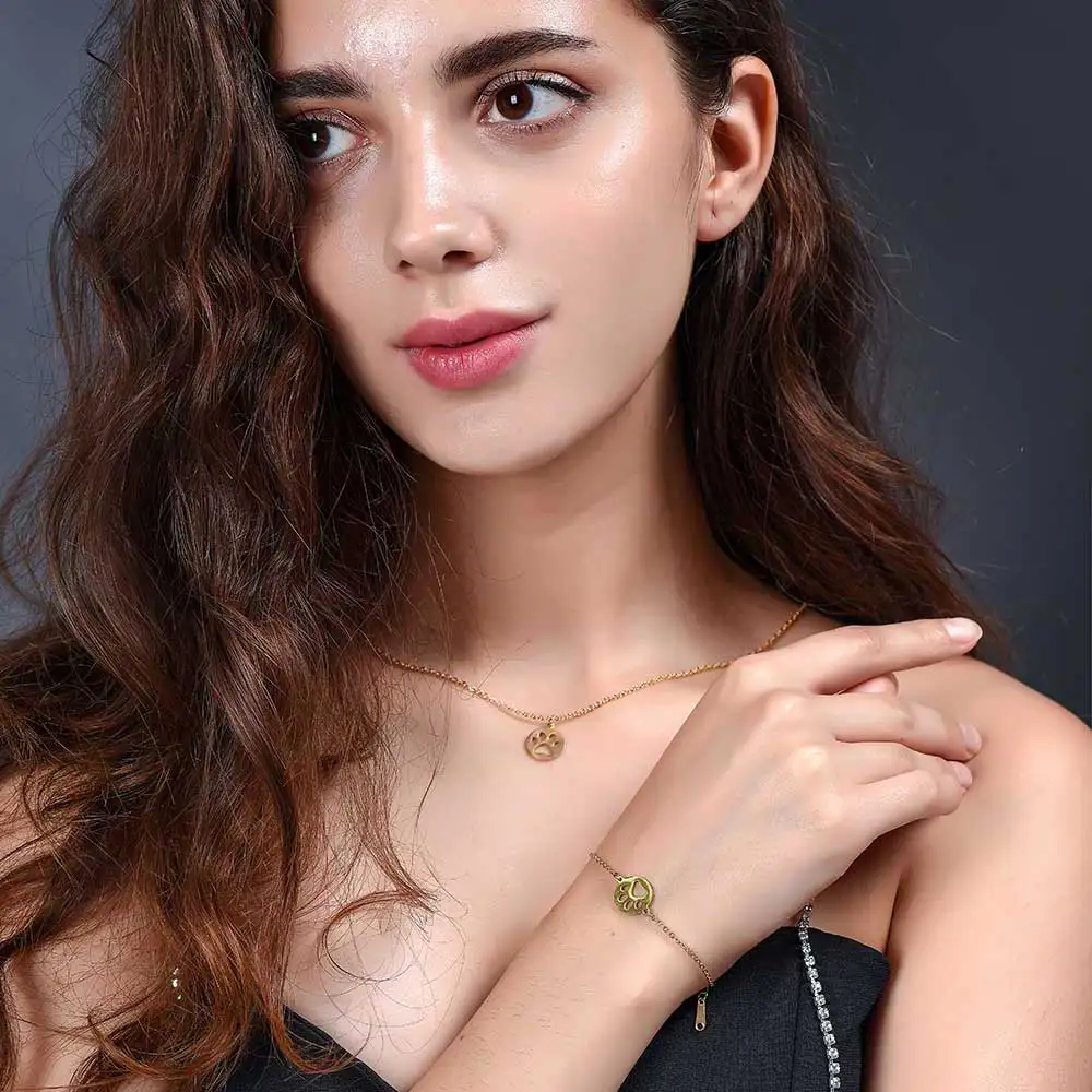 Ожерелье лапа из нержавеющей стали 100% для собак и домашних животных|Цепочки