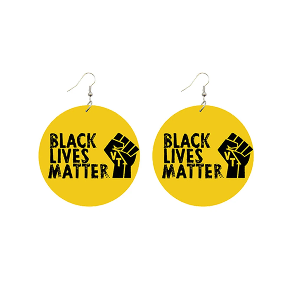 Серьги-подвески с надписью I AM Black EXCELLENCE | Украшения и аксессуары