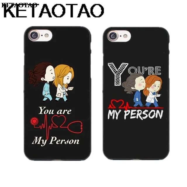 Серые Чехлы KETAOTAO Anatomy You are my person для iPhone 4S 5C 5S 6S 7 8 X XR XS MAX черный мягкий чехол