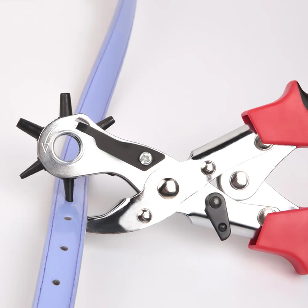 Ручной Дырокол для кожи ремня искусственный вращающийся инструмент дырокол