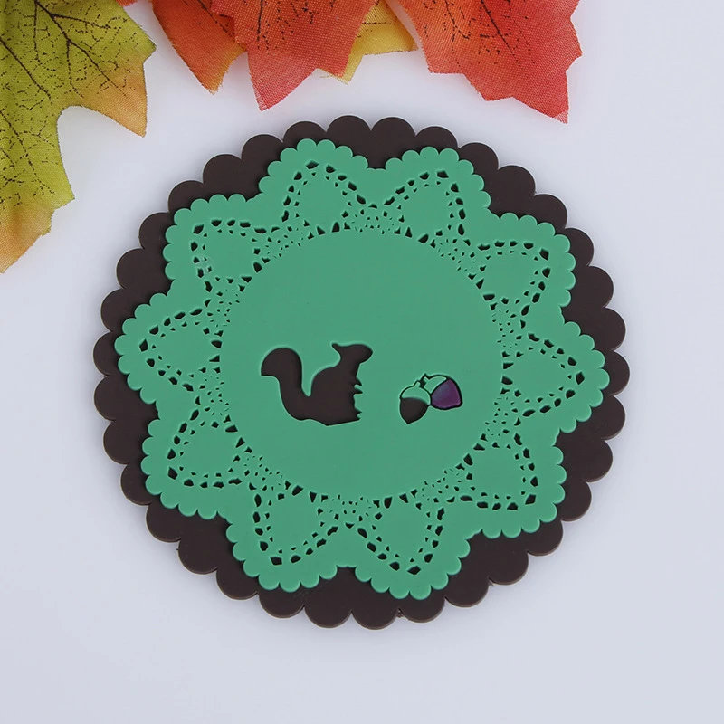 Подставки для напитков из ПВХ креативные подставки кофейных кружек термостойкие