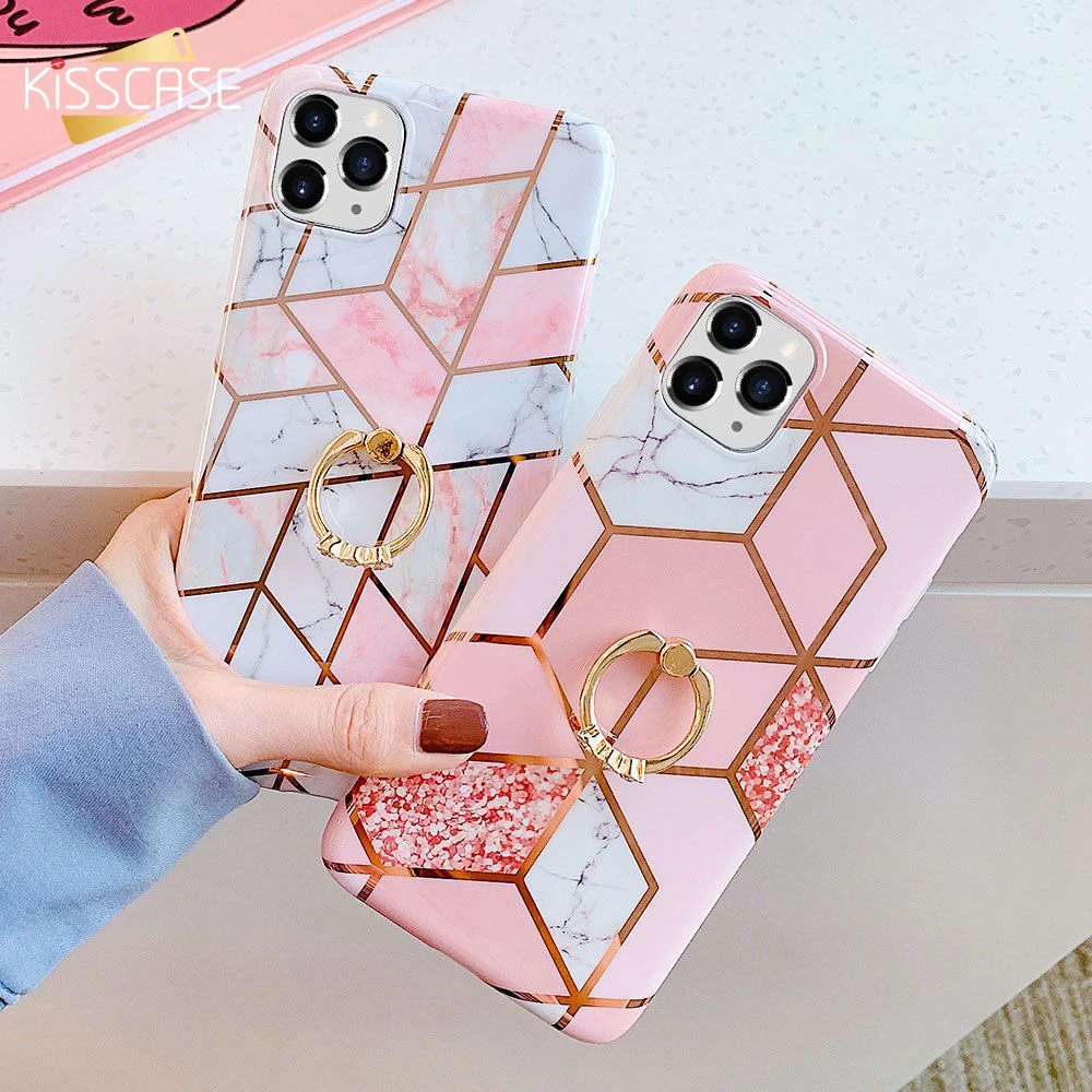 KISS чехол для телефона iPhone 11 Pro Max XS XR 6 6S 7 8 Plus X MAX гальванический геометрический