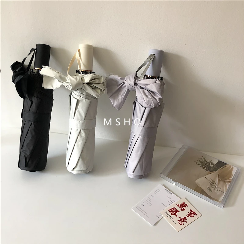 

Simple Sunny Umbrella Manual White Portable Anti-UV Sun Protection Outside Windproof Unisex Regenschirm Rain Gear BE50um