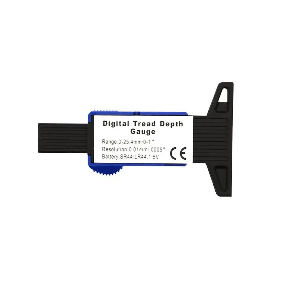 Цифровой измеритель глубины протектора шин пластиковый для автомобиля 0 25 4 мм