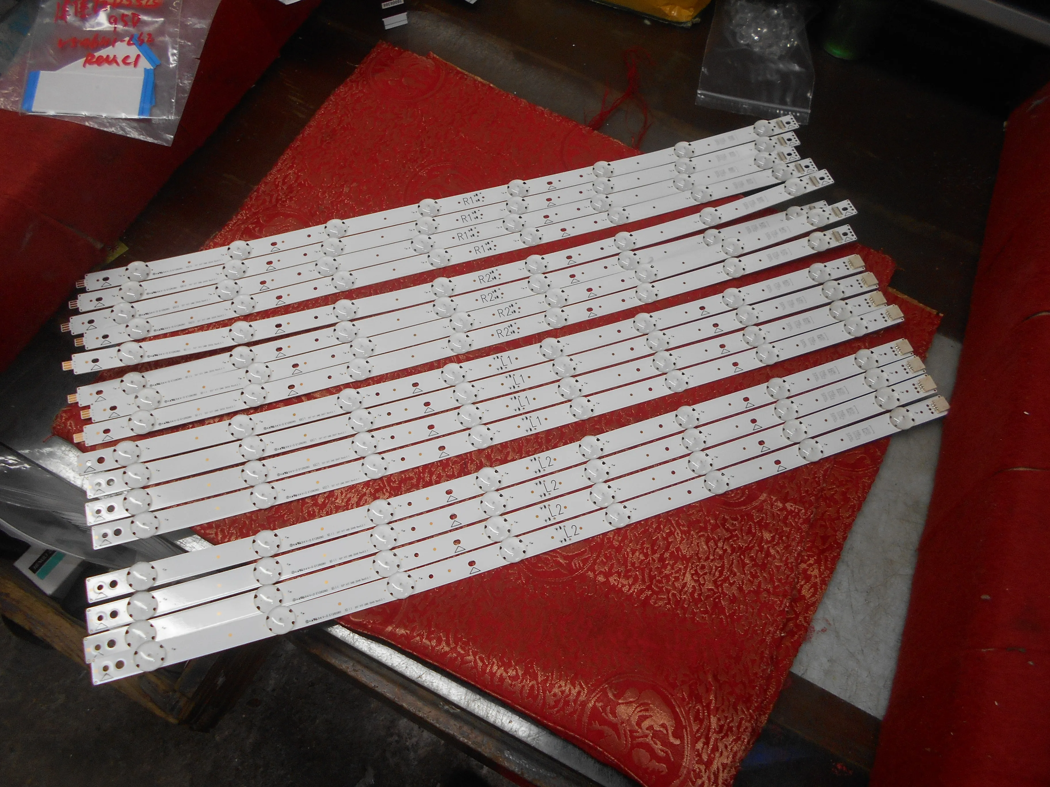 

12pcs/kit LED backlight strip for 55inch TV 6916L-2647A 6916L-2648A 6916L-2649A 6916L-2650A 55 V17 UNB 2647 2648 2649 2650