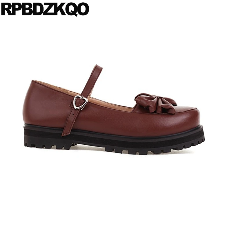 Туфли женские с круглым носком на плоской подошве 10 размеров | Обувь