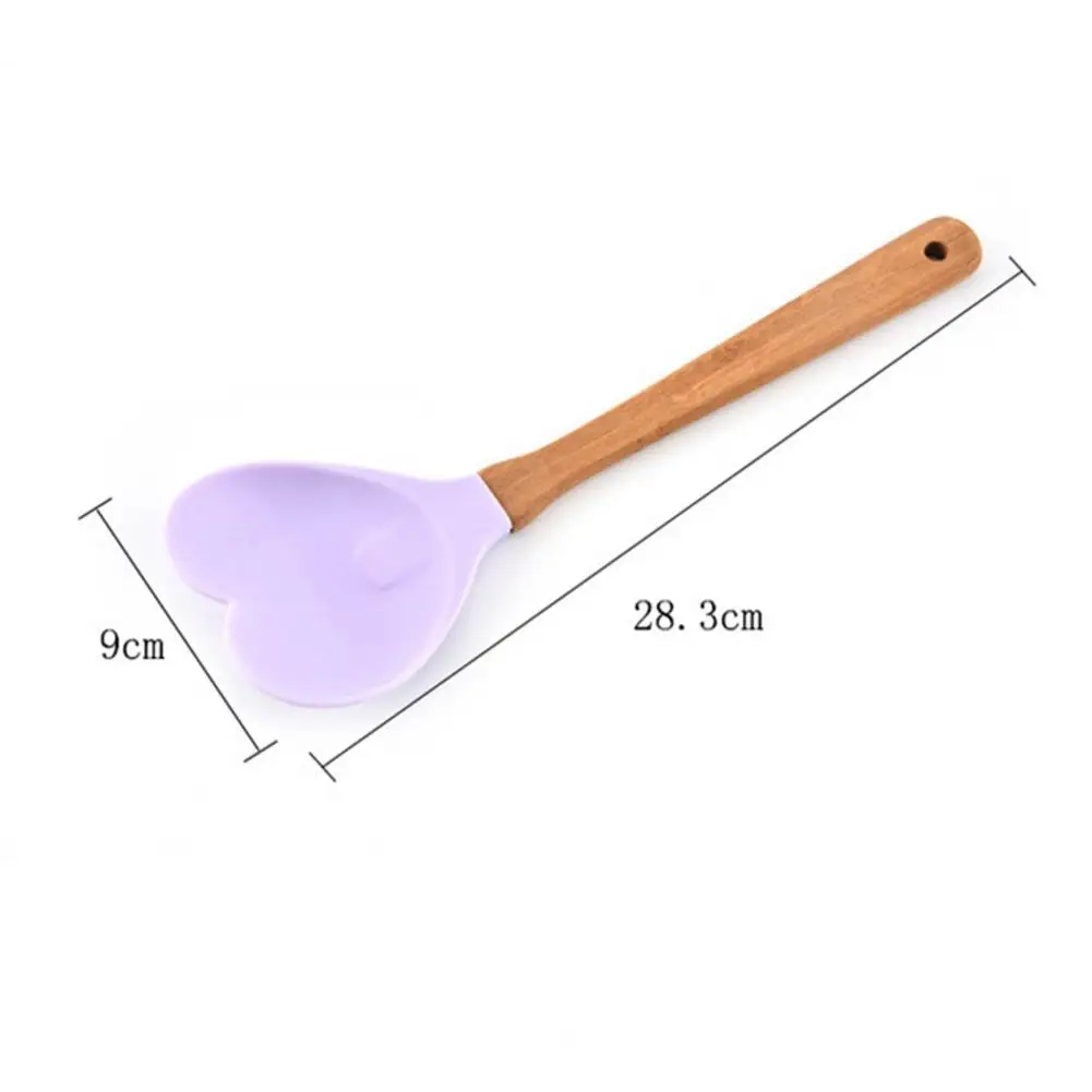 Термостойкая рисовая ложка в форме сердца антипригарный ковш для супа