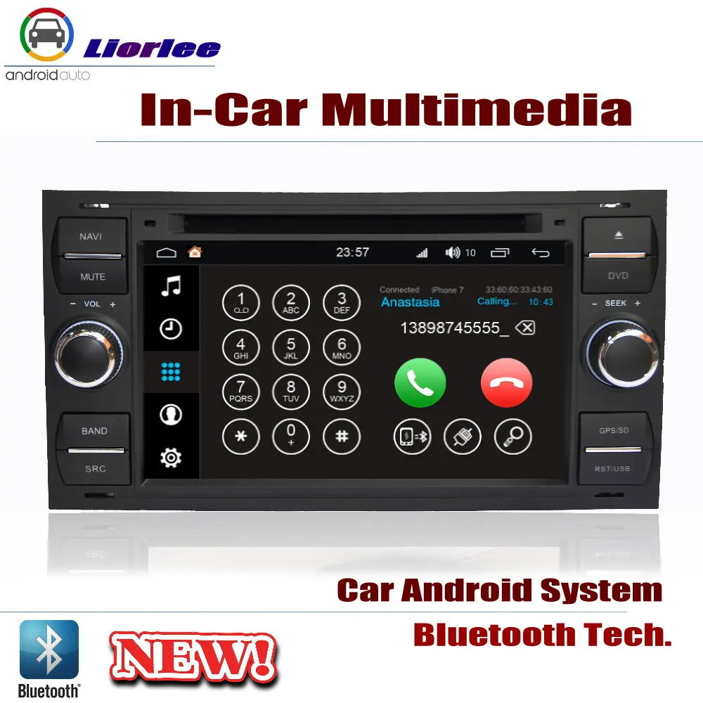 Автомагнитола DVD GPS-плеер навигация для Ford Focus 2005-2007 Android HD-дисплей система аудио