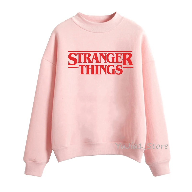 Sudadera mujer очень странные дела 3 кофты осенне-зимняя одежда для женщин, бархатистые худи для девочек-розовый цвет, раздел-толстовки и harajuku kawaii пуловер - Цвет: Y91910P