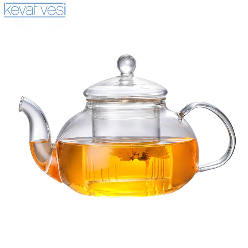 

Clear Heat Resistant Tea Pots Flower Kettle Water Jug Leaf Herbal Pot Flower Teapot Milk Juice Container Office Home Tool