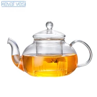clear heat resistant tea pots flower kettle water jug leaf herbal pot flower teapot milk juice container office home tool