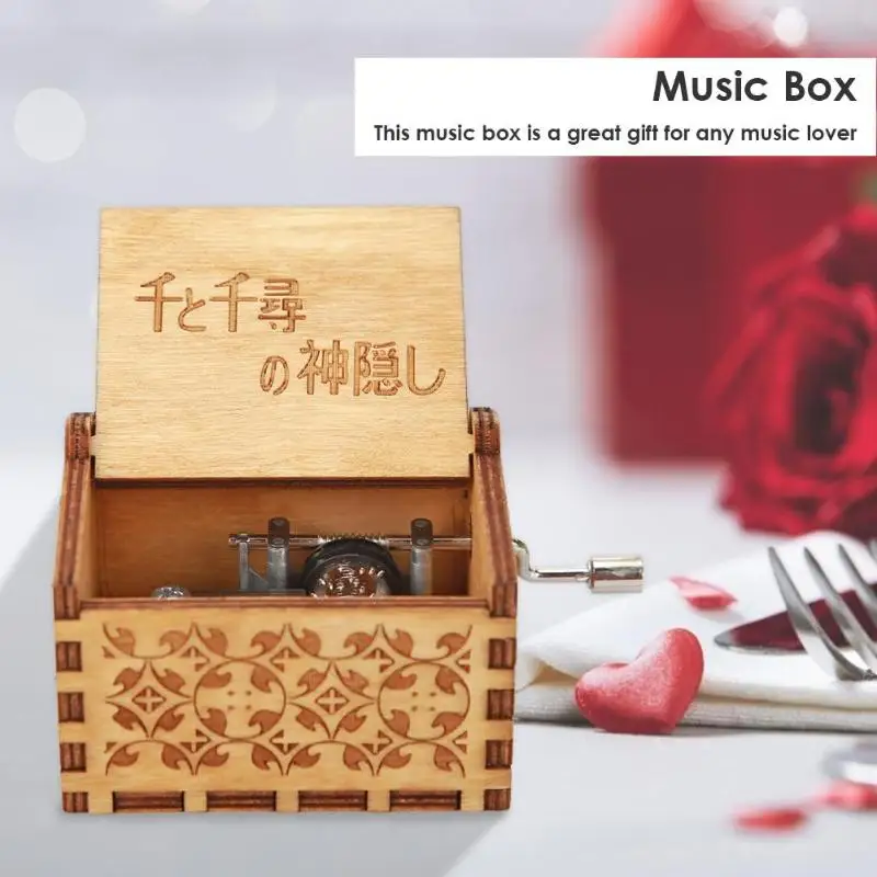 Ретро резная деревянная ручная королева музыкальная шкатулка Zelda для