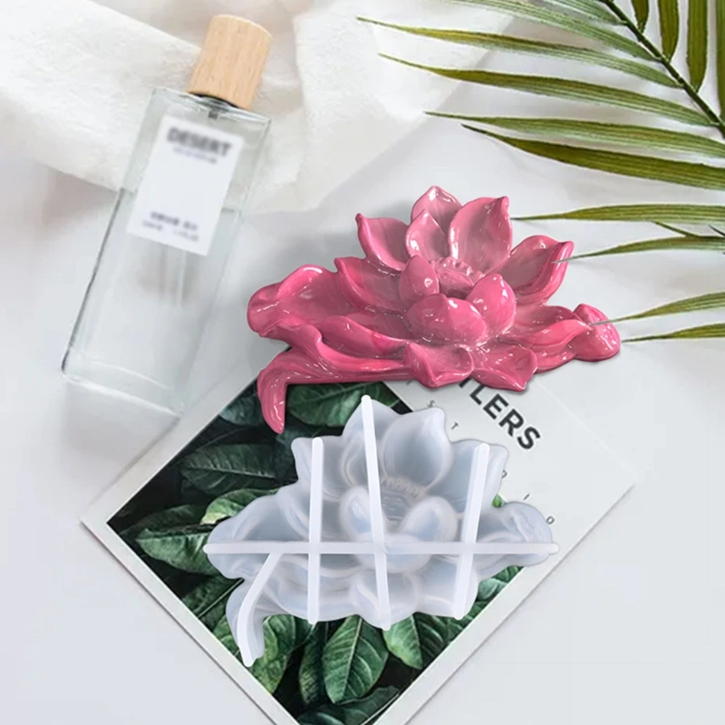 

Creative Lotus Switch Wall Sticker Decoration Epoxy Resin Mold Silicone Mould Y08C