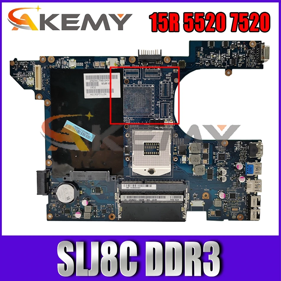 

Материнская плата 0N35X3 материнская плата для DELL Inspiron 15R 5520 7520 материнская плата для ноутбука QCL00 LA-824 0N35X3 SLJ8C DDR3 100% полностью протестированная