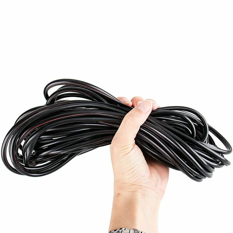 Черная полоса защиты края двери U образной формы резиновое уплотнение отделка 10 м