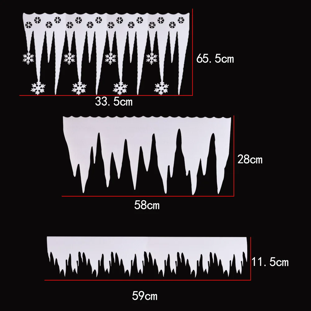 2 шт./партия Рождественская пена снежинка сосульки холодное украшение