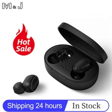 M&J TWS Bluetooth Earphone 5.0 True Wireless Headphones With Mic Handsfree AI Control For xiaomi Redmi airdot Stereo Headset